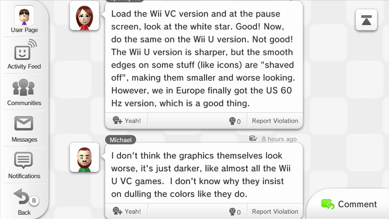 Illustration for article titled Miiverse Reacts To Super Mario 64 On Wii U